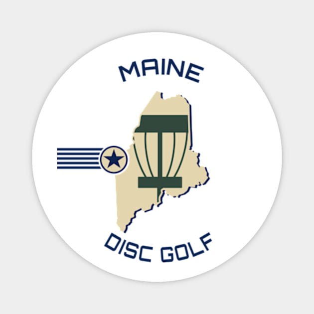 Maine Disc Golf - Shape for Light Magnet by grahamwilliams